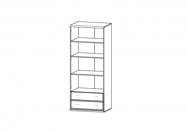 Шкаф с полками ИНДИАНА JSZF 2d2s _N с полками Сосна каньйон