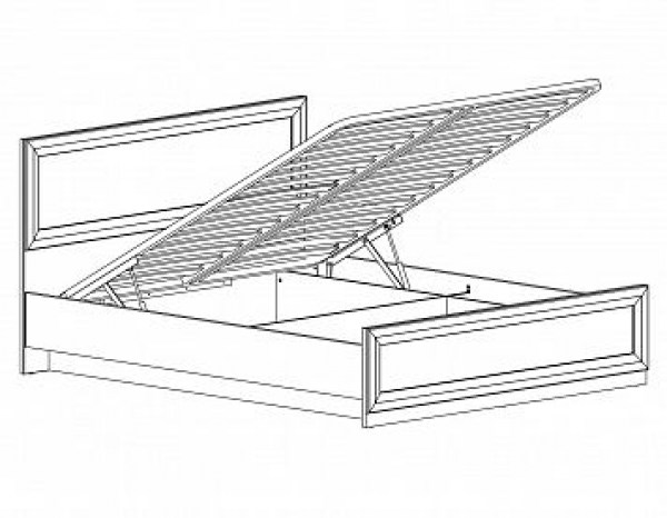 Кровать с подъемным механизмом MALTA LOZ160x200 с ПМ