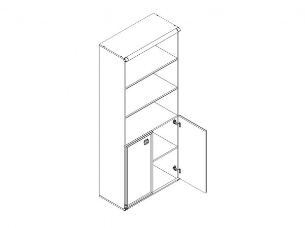 Стеллаж ИНДИАНА JREG 2do Дуб саттер