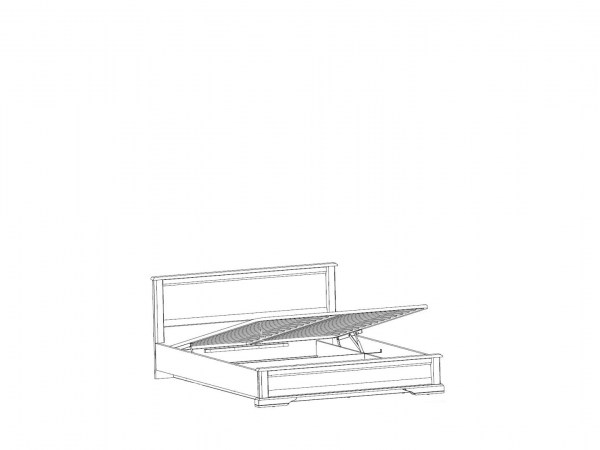 Кровать с  подъемным механизмом STYLIUS LOZ160х200 с ПМ Лиственница сибирская