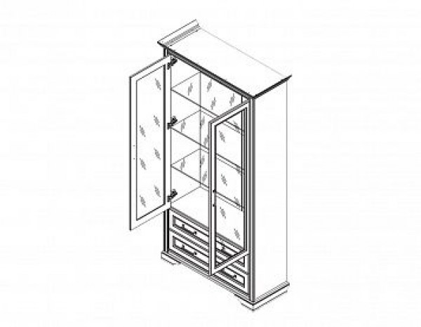 Витрина STYLIUS REG2W2S Лиственница сибирская