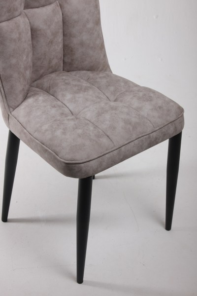 Стул Чарльз нубук серо-бежевый №2