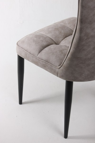 Стул Чарльз нубук серо-бежевый №2