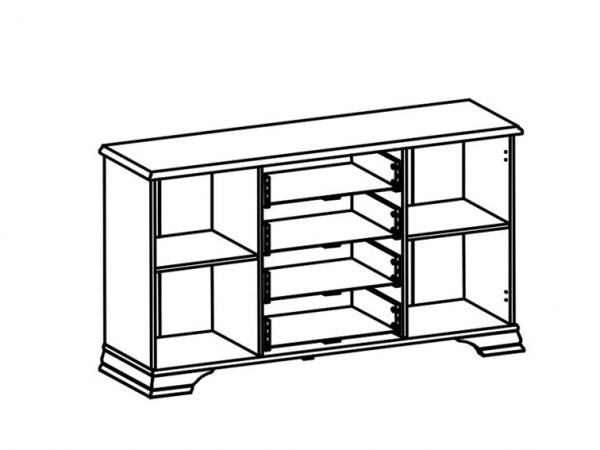 Комод KENTAKI KOM2D4S Белый