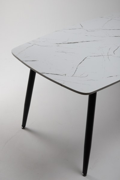 Стол Льюи белый мрамор