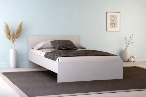Кровать ЛАЙТ  КР-004 1440 мм Белый (Гладкий)
