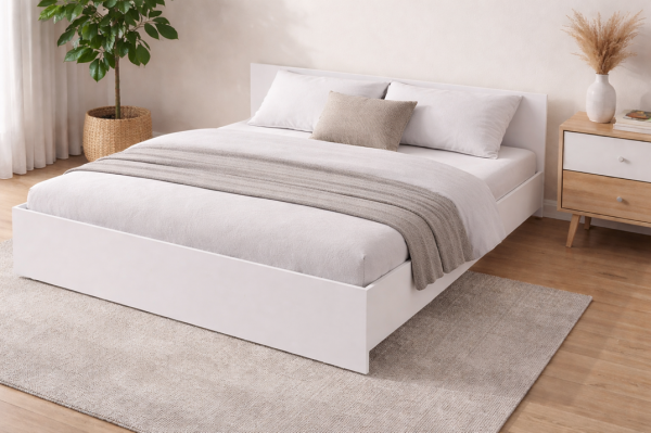 Кровать ЛАЙТ КР-005 1640 мм Белый (Гладкий)