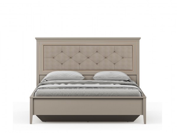 Кровать с подъёмным механизмом CLASSIC LOZ160х200 ПМ с мягким элементом Глиняный серый