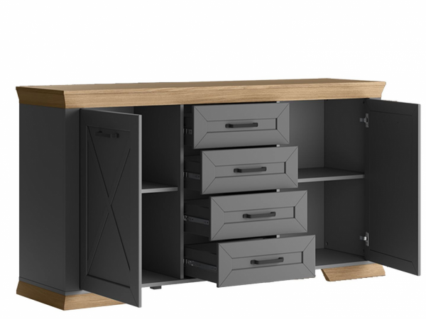 Комод MARSELLE KOM2D4S Дымчатый алмаз