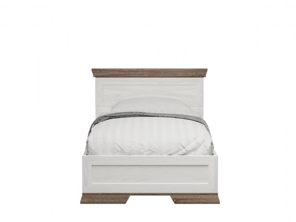 Кровать MARSELLE LOZ90х200 Ясень снежный/ Дуб сонома темный