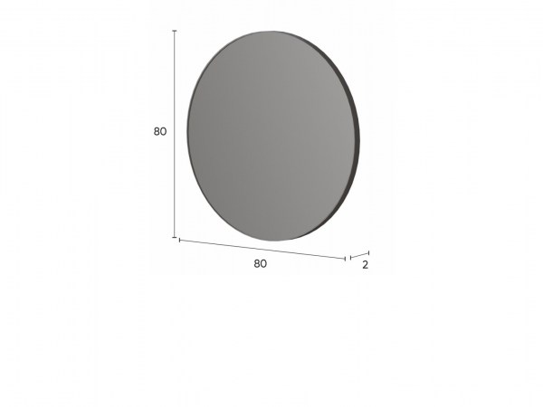 Зеркало навесное DOMENICA LUS Глиняный серый/ Дуб сильвержек ореховый