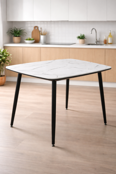 Стол Льюи белый мрамор